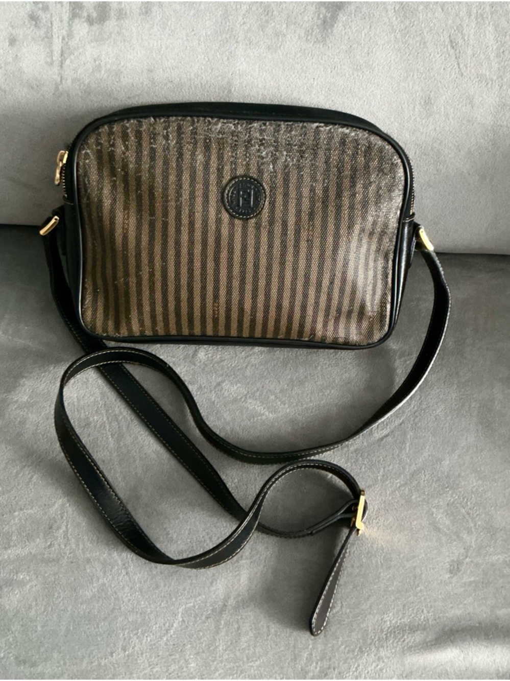 Authentic FENDI Striped Crossbody Bag 🌟